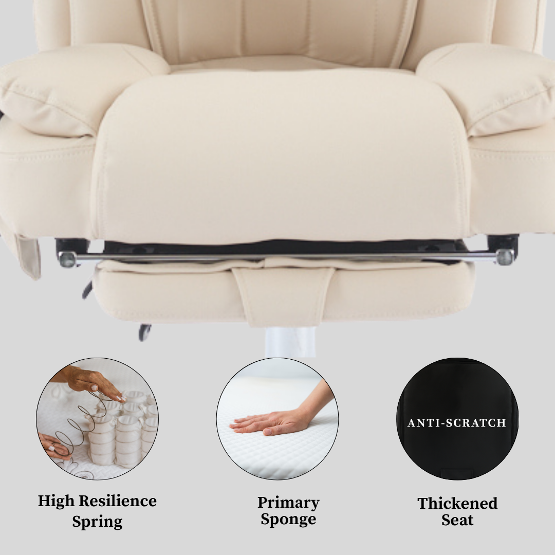 Orbis Heated & 4-Point Kneading Massage Reclining Office Chair