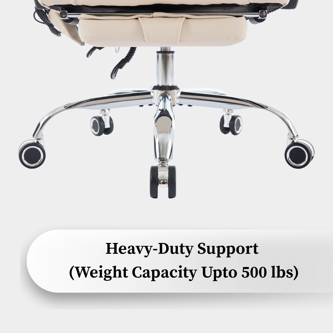 Orbis Heated & 4-Point Kneading Massage Reclining Office Chair