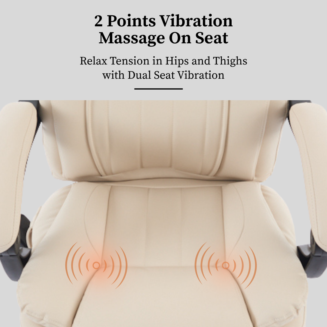 Orbis Heated & 4-Point Kneading Massage Reclining Office Chair