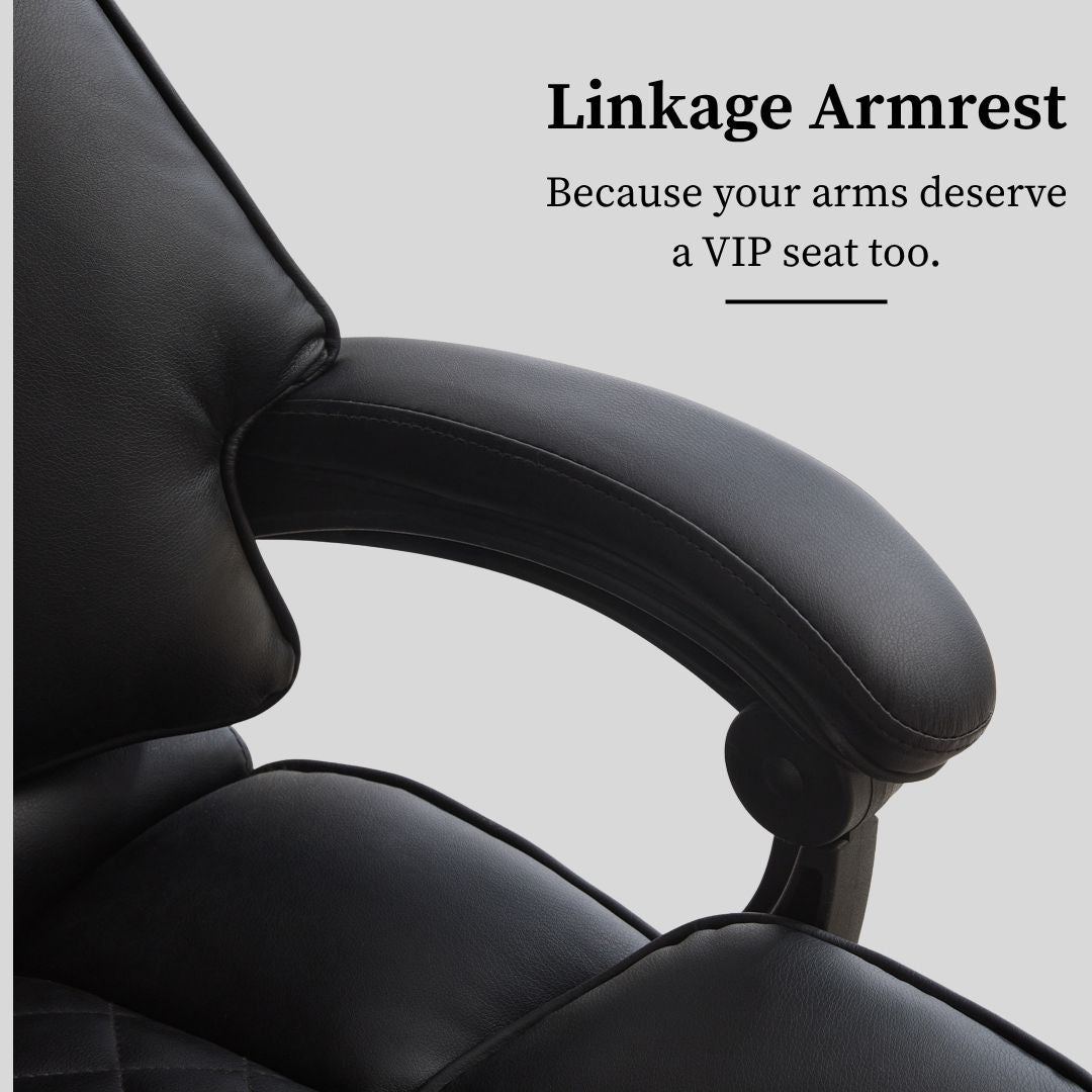 Ergonix Heated & 2-Point Kneading Massage Reclining Office Chair