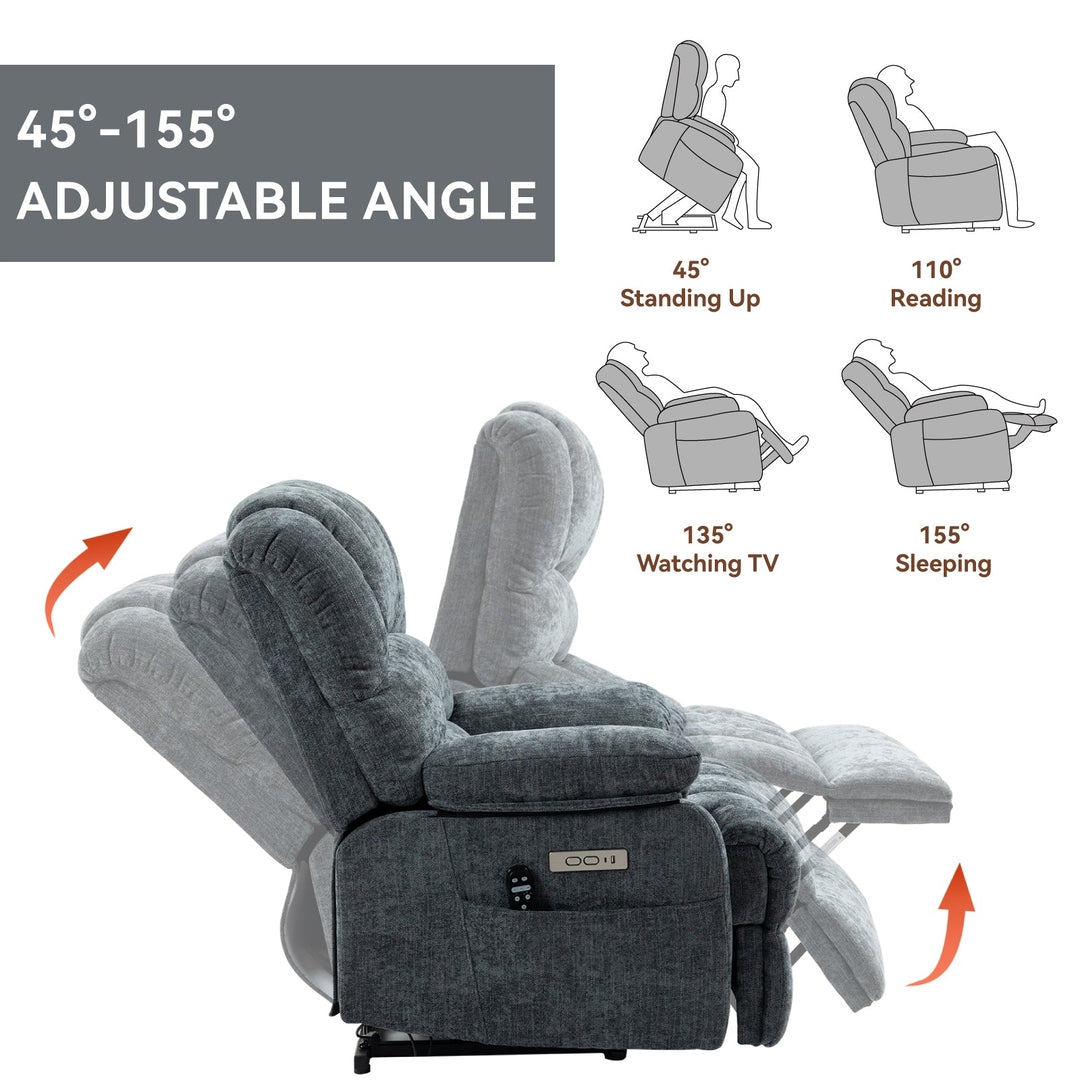 Power Lift Recliner with 8-Points Heat & Massage Function