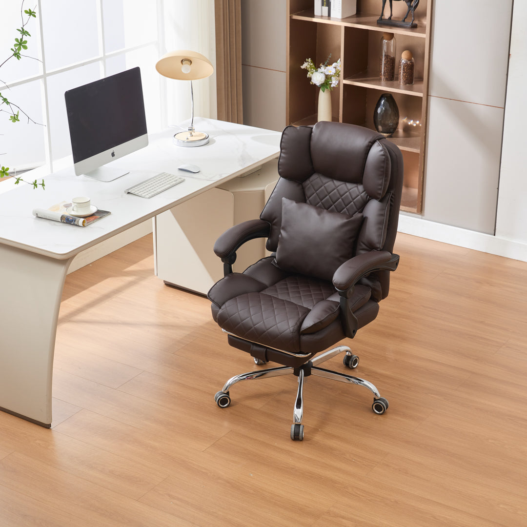 Ergonix Heated & 2-Point Kneading Massage Reclining Office Chair