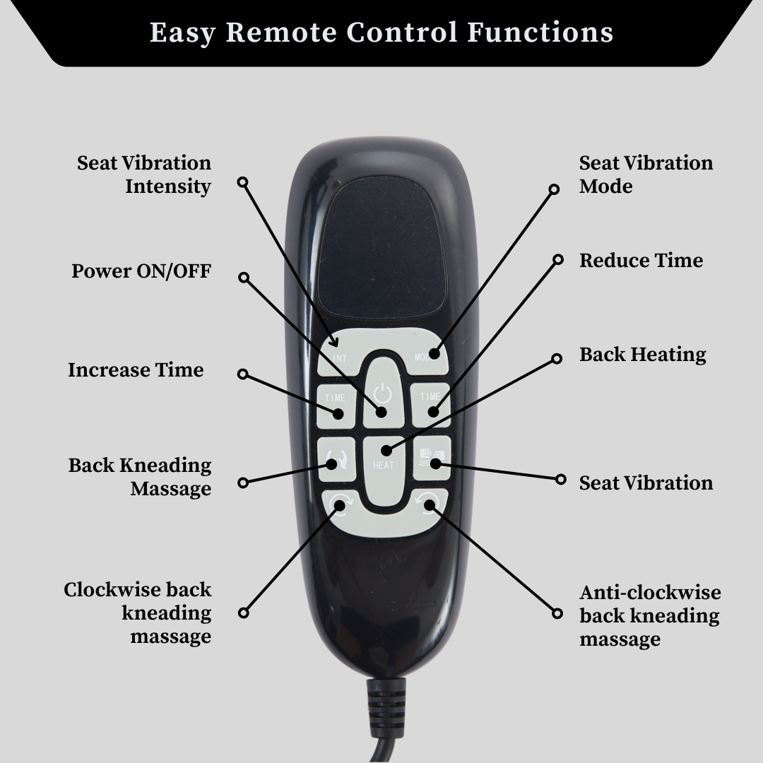 Orbis Heated & 4-Point Kneading Massage Reclining Office Chair
