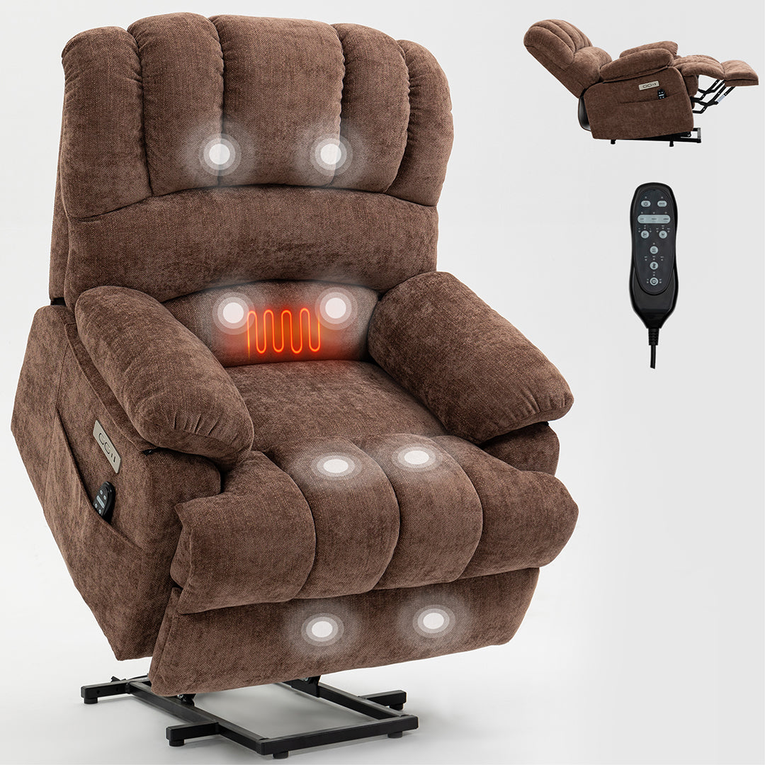 Power Lift Recliner with 8-Points Heat & Massage Function