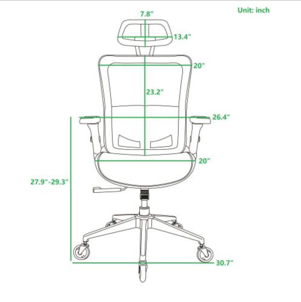 Alvin Ergonomic Computer Office Desk Chair