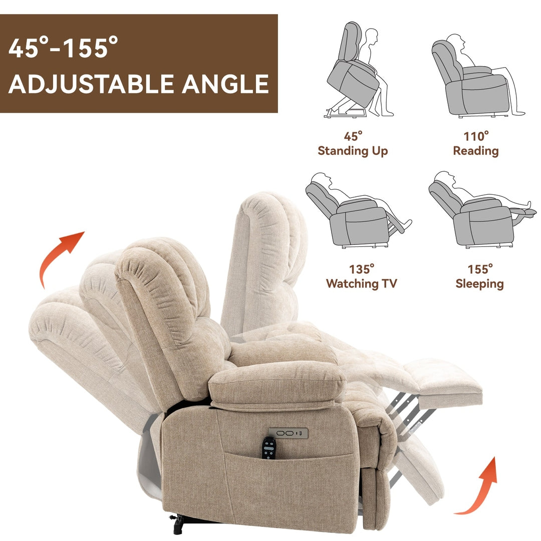 Power Lift Recliner with 8-Points Heat & Massage Function