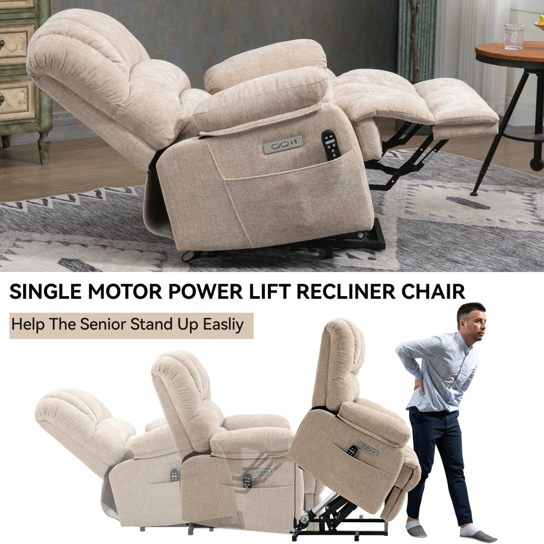 Power Lift Recliner with 8-Points Heat & Massage Function