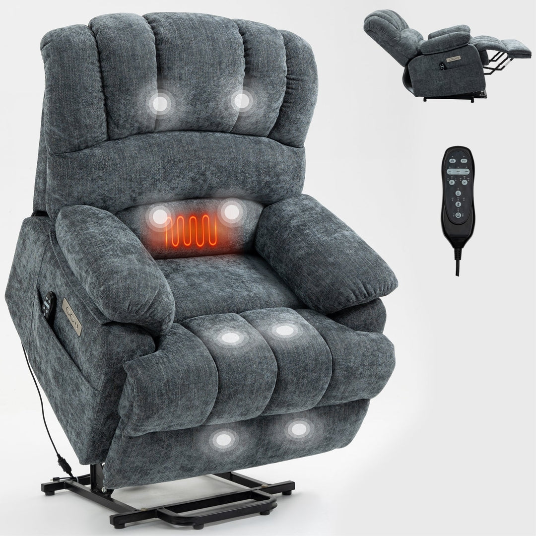 Power Lift Recliner with 8-Points Heat & Massage Function