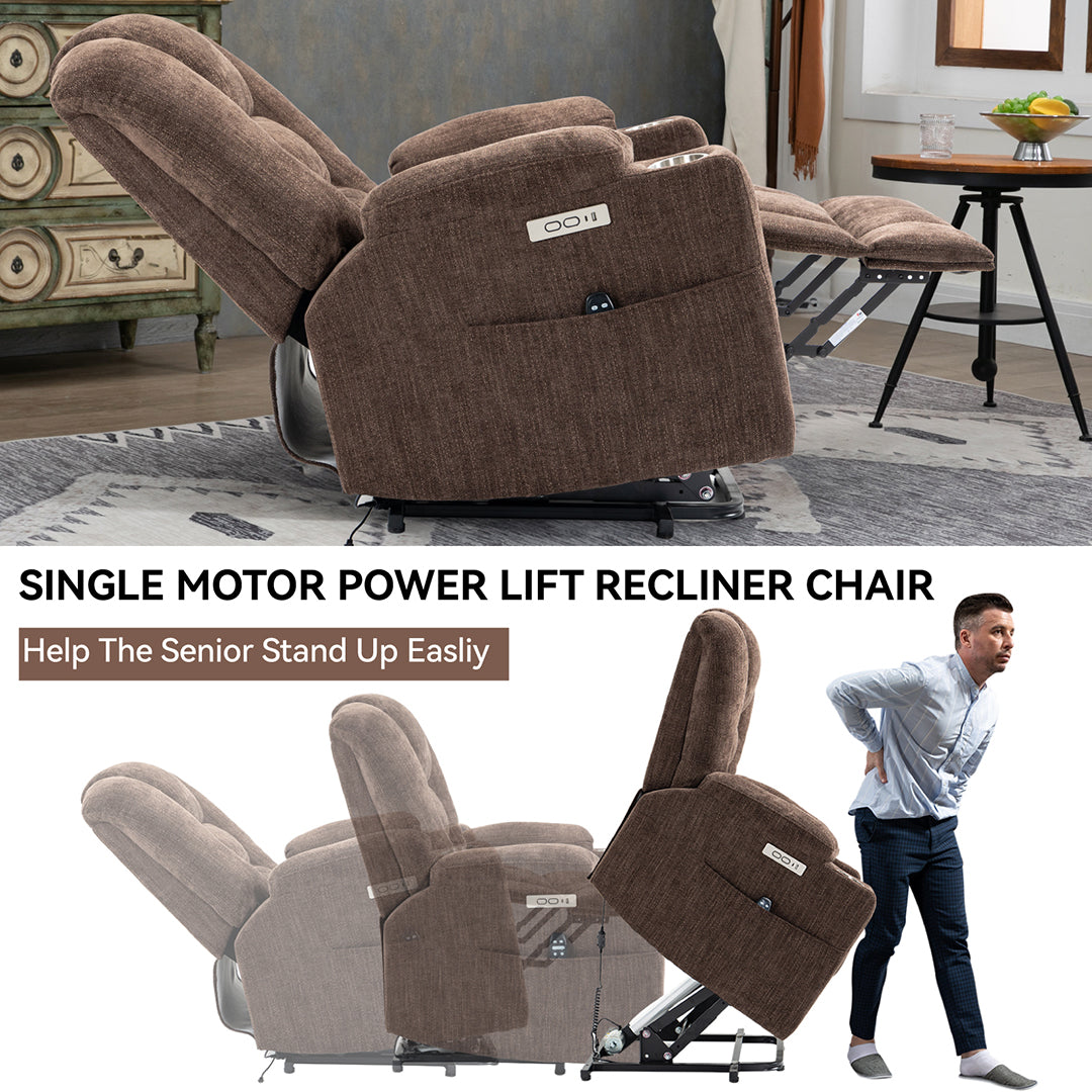 Lift Chair with 8 Points Heat & Massage Function
