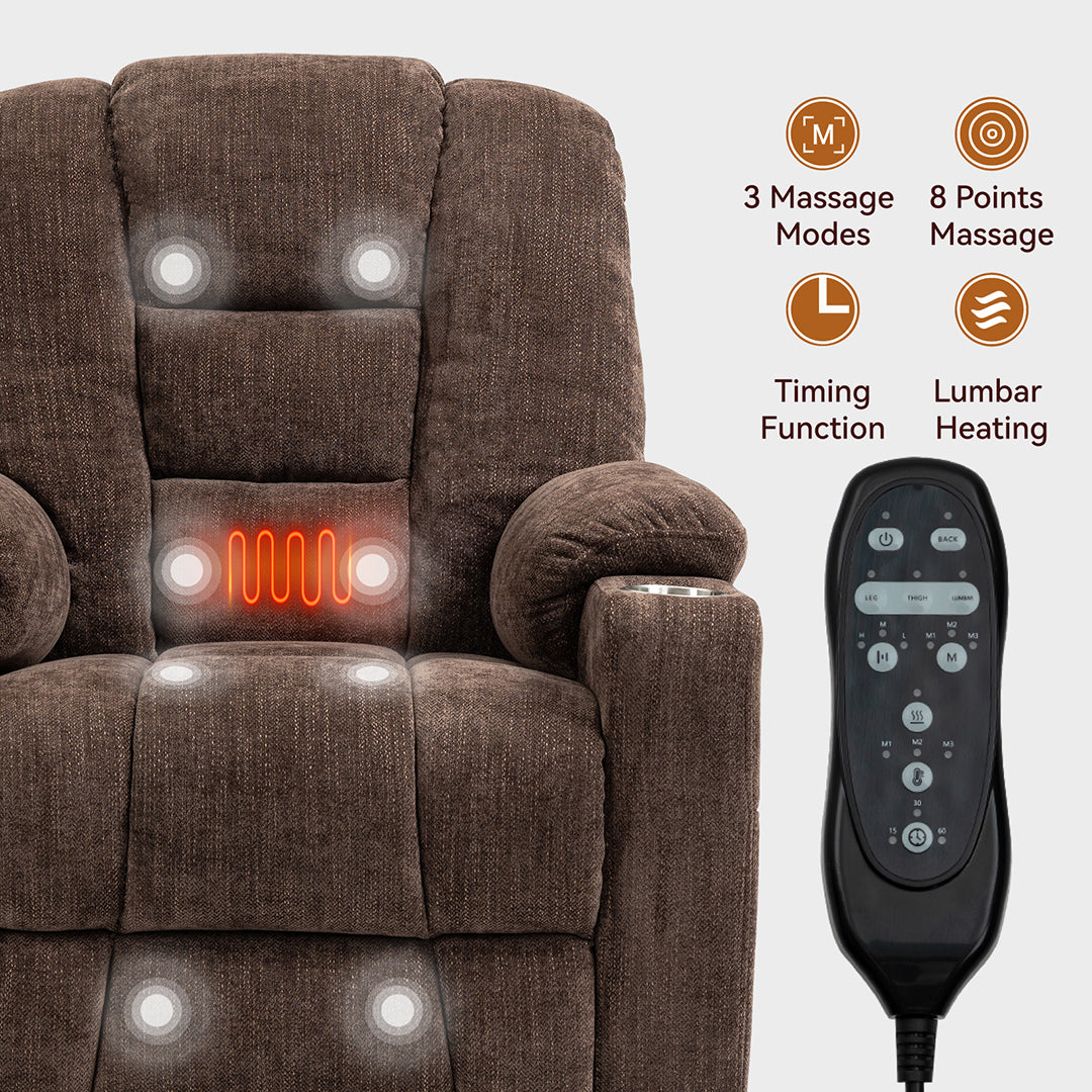 Lift Chair with 8 Points Heat & Massage Function