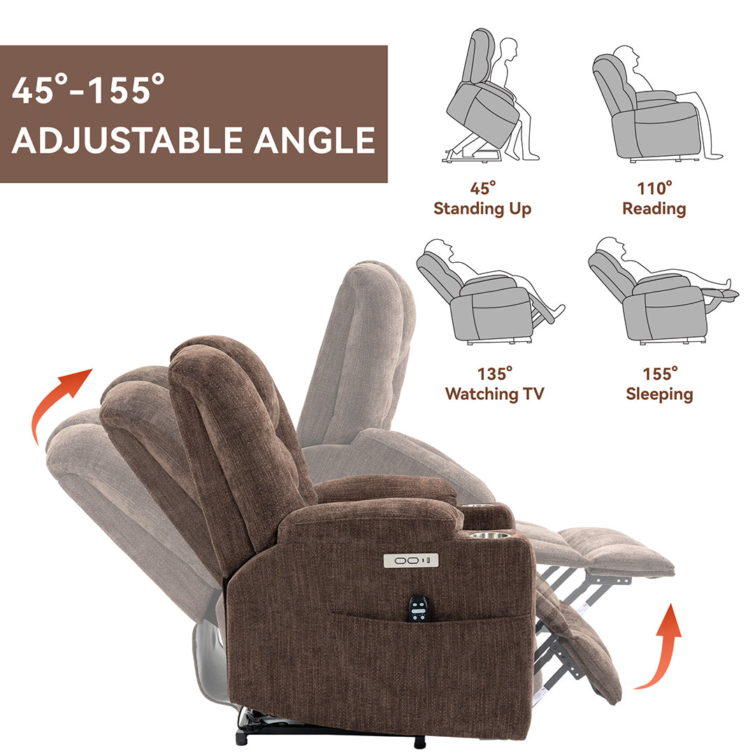 Lift Chair with 8 Points Heat & Massage Function