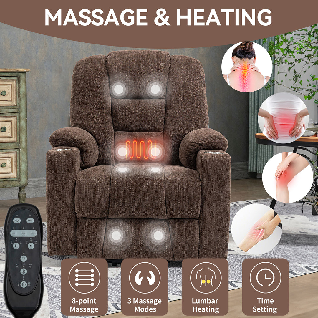 Lift Chair with 8 Points Heat & Massage Function