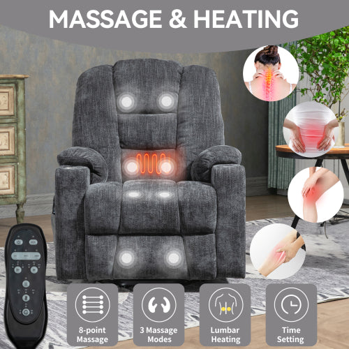 Lift Chair with 8 Points Heat & Massage Function
