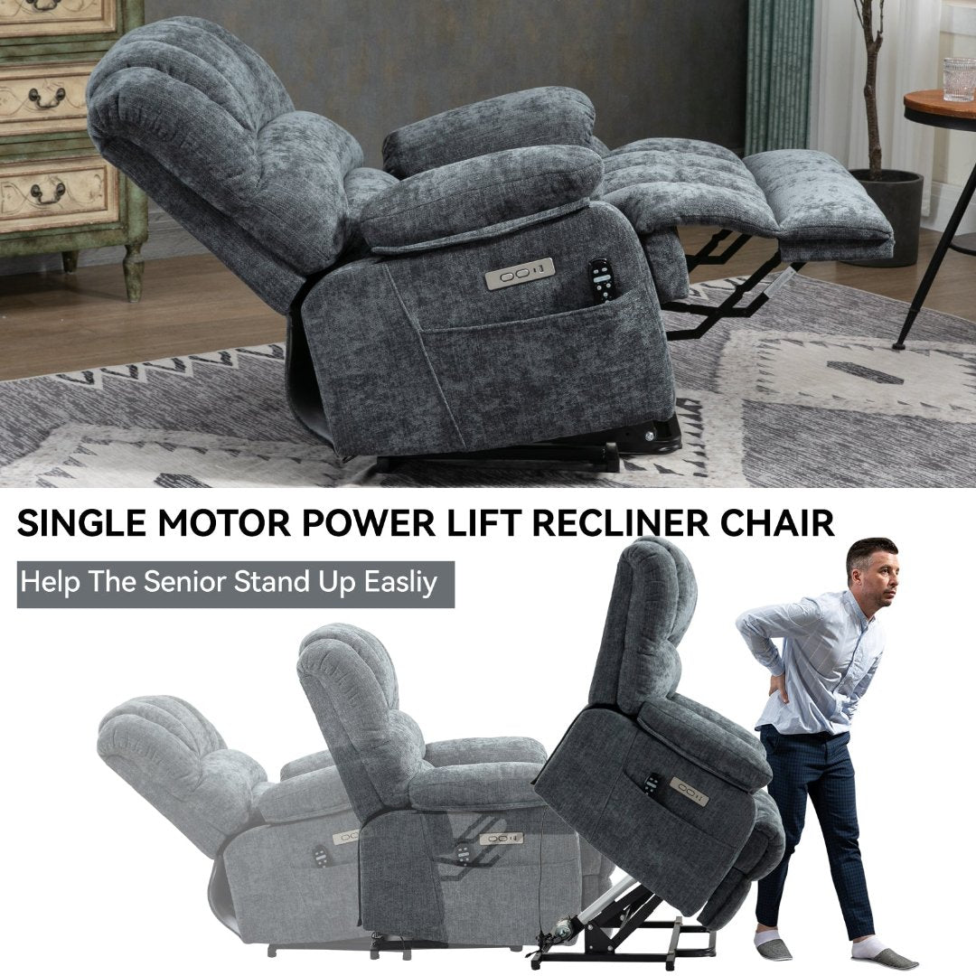 Power Lift Recliner with 8-Points Heat & Massage Function