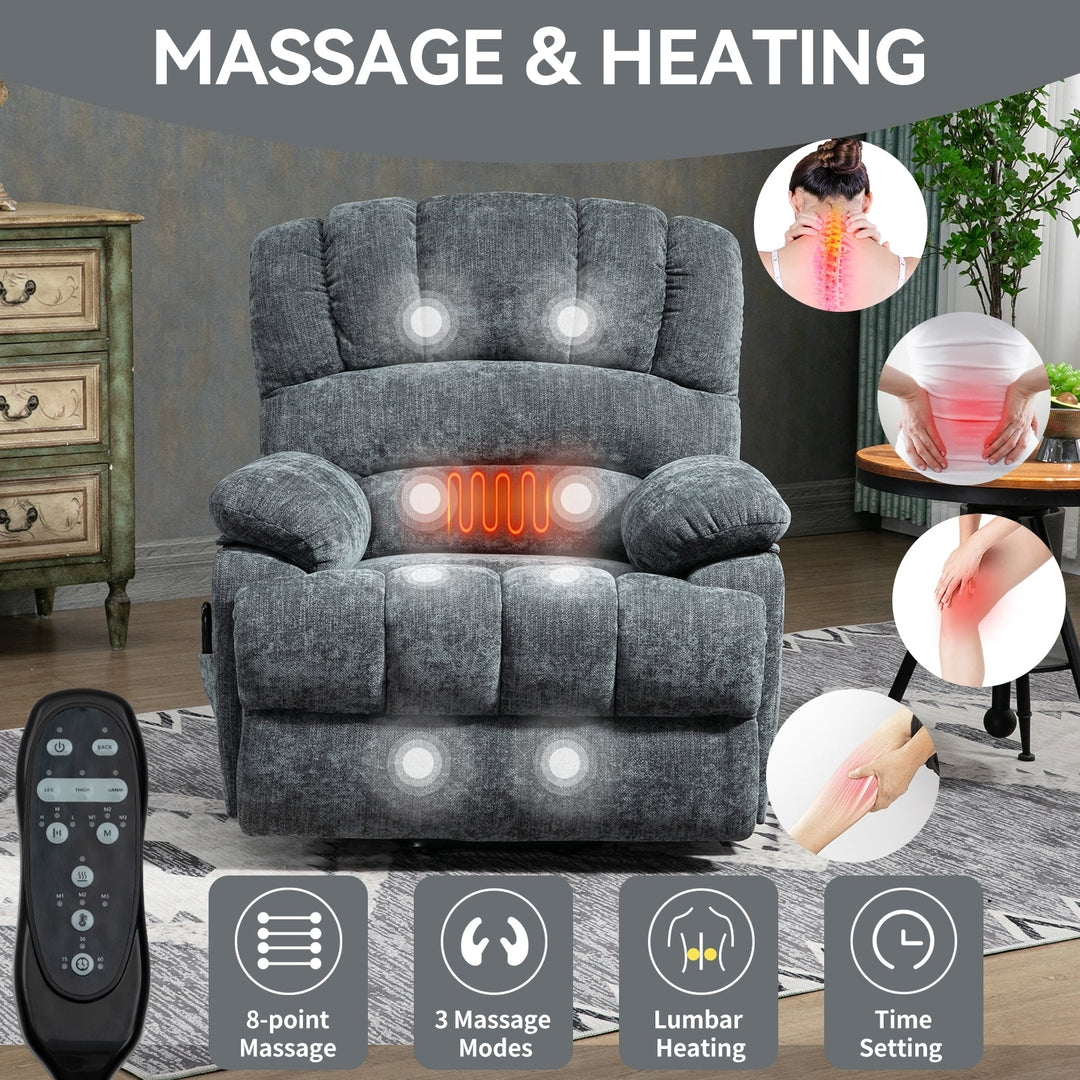 Power Lift Recliner with 8-Points Heat & Massage Function