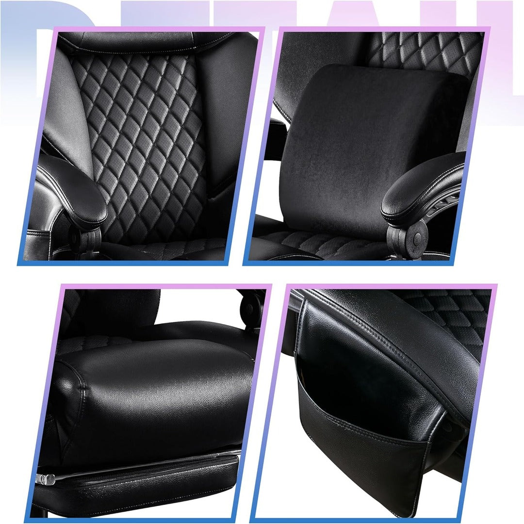 Cello Office Chair with 3D Kneading Rolling Massage with Lumbar Cushion